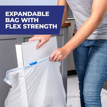 Hefty Ultra Strong 13 Gallon Trash Bags - Odor Control Drawstring Kitchen Bags | 80 Count, Lavender & Vanilla Scent
