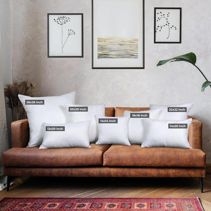 Utopia Bedding Throw Pillows - Fluffy Down Alternative Set of 4 | 18 x 18 Inches, White for Bed & Sofa
