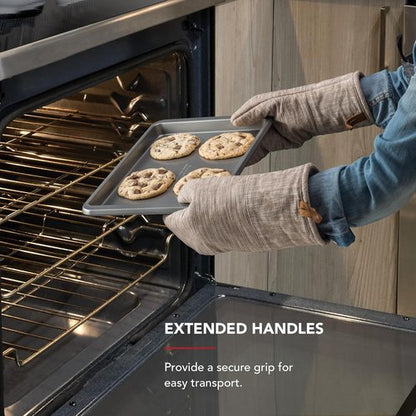 KitchenAid Nonstick Aluminized Steel Baking Sheet - 9x13in, Contour Silver Finish