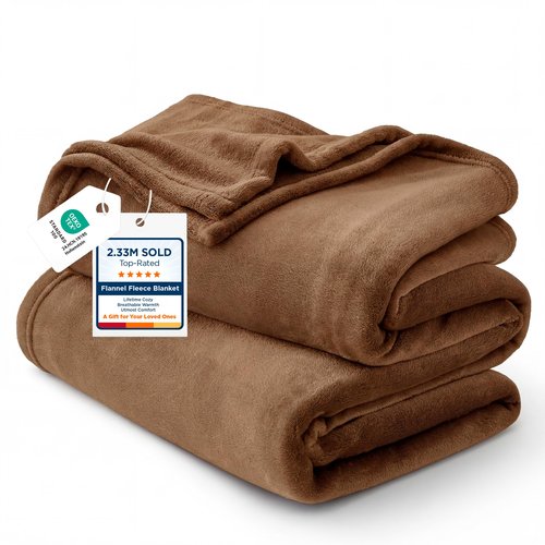 Bedsure GentleSoft Fleece Blanket Twin Size Orange - 300GSM Lightweight Plush Fuzzy Cozy Soft Warm Blanket for Bed, Sofa, Couch, Travel, Camping, 60x80 inches