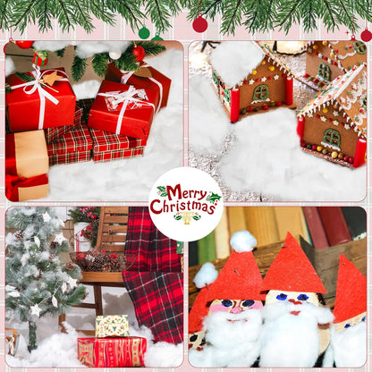 QZYL Artificial Christmas Snow - 3LB White Fake Snow for Tree & Home Decorations