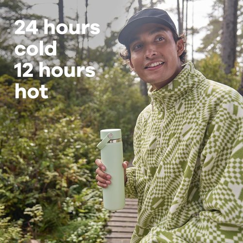 Hydro Flask Water Bottle - Insulated Stainless Steel with Wide Mouth Flex Lid | 40 Oz, Leakproof & Refillable