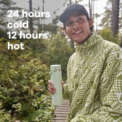 Hydro Flask Water Bottle - Insulated Stainless Steel, Leakproof & Refillable - 32 Oz Agave Green