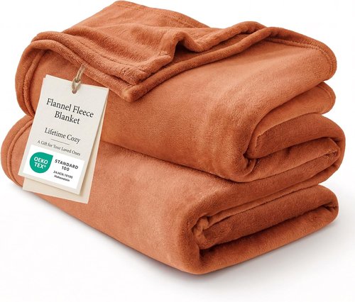 Bedsure GentleSoft Fleece Blanket - Queen Size 280GSM Plush, Lightweight & Cozy for Home or Travel