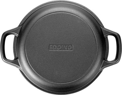 EDGING CASTING 5QT Pre-Seasoned Cast Iron Dutch Oven | Versatile Skillet Lid & Sourdough Baking Set