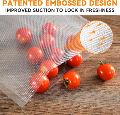 Wevac Vacuum Sealer Bags - Heavy-Duty BPA-Free Food Storage | 100 Count (6"×10" & 8"×12")