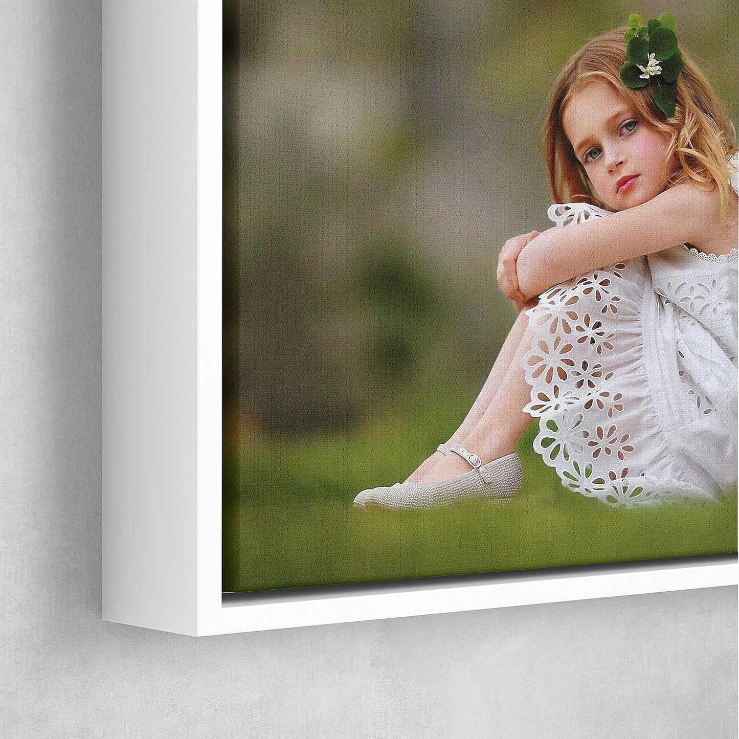 P&L ART Custom Canvas Prints - Transform Your Photos into Stunning Wall Art | 16x20 White Framed Decor