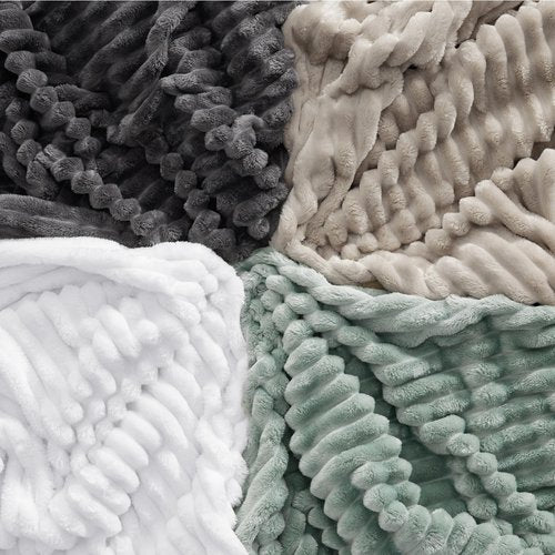 Bedsure GentleSoft White Full Blanket for Bed - Cozy Soft Blankets for Women, Cute Large Throws for Girls, Bright White, 84x90 Inches