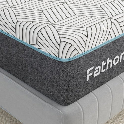 FATHOM Firm Twin Mattress - 6 Inch Memory Foam for Back Pain Relief | Cool Sleep with Gel Foam