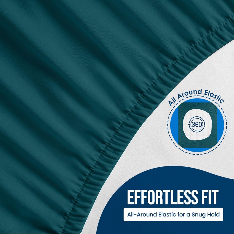 Utopia Bedding Waterproof Mattress Protector Queen Size (Pack of 14), Premium Terry Mattress Cover 200 GSM, Breathable, Fitted Style with Stretchable Pockets (Teal)