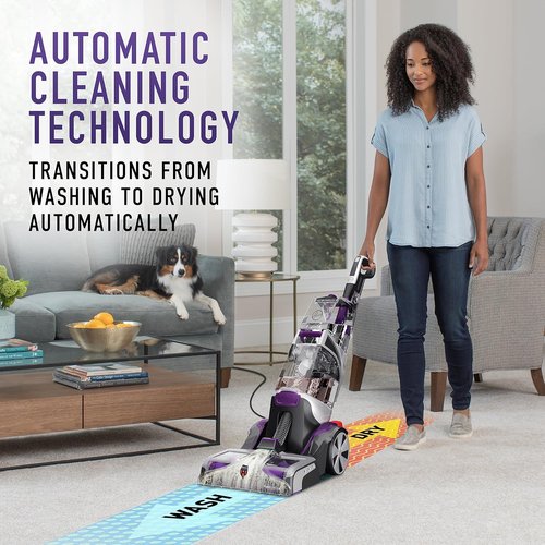 Hoover SmartWash Pet Carpet Cleaner - Automatic Deep Cleaning with Spot Chaser Wand & Storage Mat