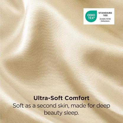 Bedsure Satin Pillowcase - Silky Champagne Gold for Hair & Skin | 2 Pack, 20x30 Inches, Envelope Closure