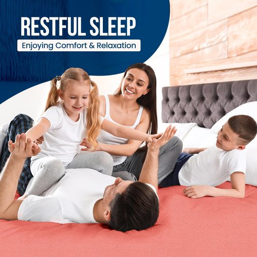 Utopia Bedding Waterproof Mattress Protector Queen Size (Pack of 14), Premium Terry Mattress Cover 200 GSM, Breathable, Fitted Style with Stretchable Pockets (Coral)