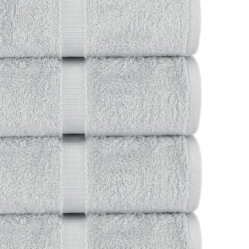 Chakir Turkish Linens | Hotel & Spa Quality 100% Cotton Premium Turkish Towels | Soft & Absorbent (6-Piece Hand Towels, Silver Gray)