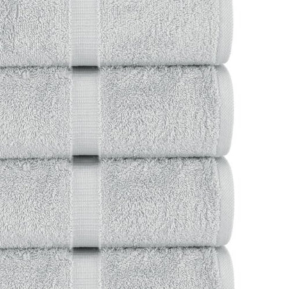 Chakir Turkish Linens | Hotel & Spa Quality 100% Cotton Premium Turkish Towels | Soft & Absorbent (8-Piece Towel Sets, Silver Gray)