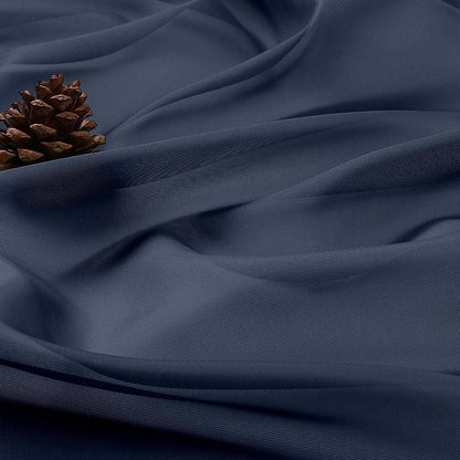 OWENIE Navy Blue Sheer Curtains 72 Inches Long 2 Panels Set, Transparent Voile Sheer Curtain for Living Room Bedroom Window Sliding Glass Door Treatment, 59 x 72 Inch, Navy Blue