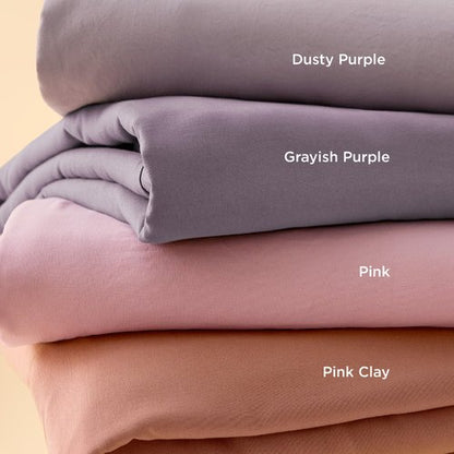 Bedsure Pink Duvet Cover Full Size - 3 Pieces Prewashed Extra Soft Cotton-Like Polyester Bedding Set, Includes 1 Duvet Cover 80x90 Inches with Zipper Closure & 2 Pillow Shams, Comforter Not Included