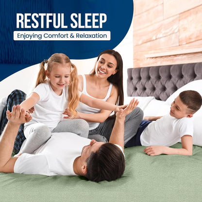 Utopia Bedding Waterproof King Size Mattress Protector - Premium 200 GSM Terry Cover, Soft & Breathable, Fitted with 17" Deep Pockets (Sage)