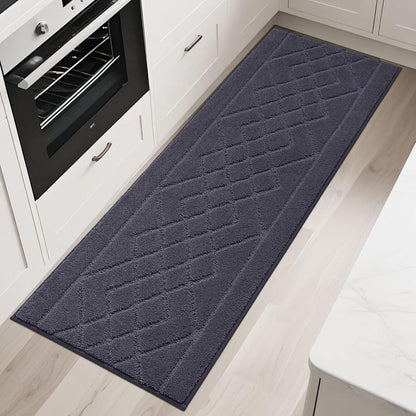 BEQHAUSE Kitchen Runner Rug - Non-Slip, Absorbent & Stain Resistant | 20"x59", Dark Grey