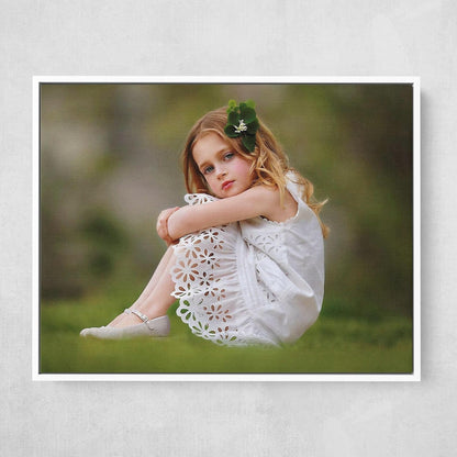 P&L ART Custom Canvas Prints - Transform Your Photos into Stunning Wall Art | 16x20 White Framed Decor