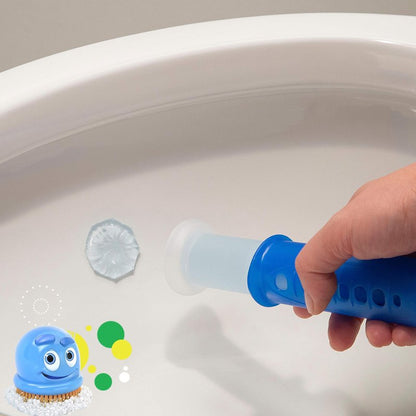 Scrubbing Bubbles Fresh Gel Toilet Bowl Cleaning Stamps, Helps Keep Toilet Clean and Helps Prevent Limescale & Rings, Berry Burst Scent, 1 Dispenser with 6 Fresh Gel Stamps