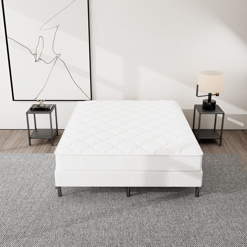 NEW JETO Metal Bed Frame,Sturdy Platform,Heavy Duty Sturdy Bed Frame Black King,9 Legs Support,Easy to Assemble,Without Taking Up Space and Easy to Move
