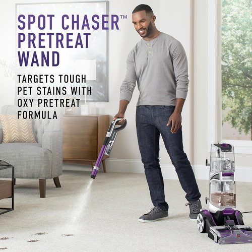 Hoover SmartWash Pet Carpet Cleaner - Automatic Deep Cleaning with Spot Chaser Wand & Storage Mat