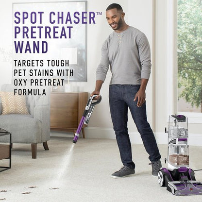 Hoover SmartWash Pet Carpet Cleaner - Automatic Deep Cleaning with Spot Chaser Wand & Storage Mat