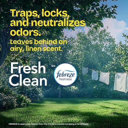 Glad Tall Kitchen Drawstring Trash Bags - Odorshield 13 Gallon with Febreze Fresh Clean, 110 Count