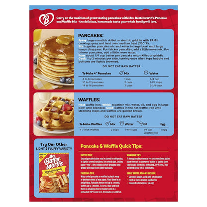 Mrs. Butterworth's Buttermilk Pancake & Waffle Mix - Deliciously Fluffy, 32 oz
