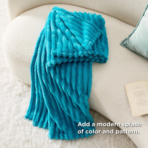 Bedsure GentleSoft Teal Twin Blanket for Bed - Cozy Soft Blankets for Women, Cute Large Throws for Girls, 66x90 Inches