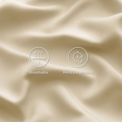 Bedsure Cooling Twin Sheets - Breathable Rayon from Bamboo | Soft, Deep Pocket Up to 16 Inches, Hotel Luxury Alabaster Gleam