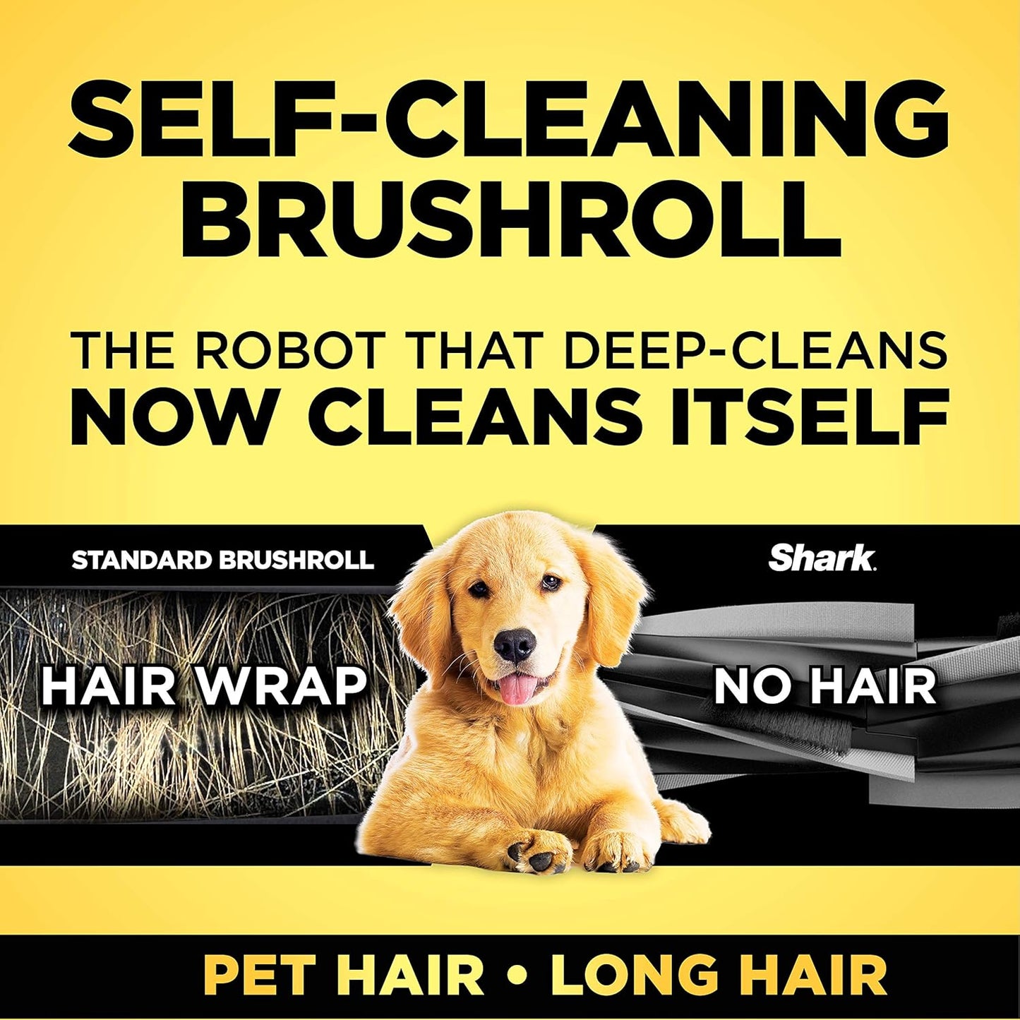 Shark AI Robot Vacuum - Smart Mapping & Scheduling | Pet Hair Pickup | Black/Silver (RV2001)
