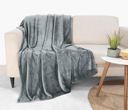 Utopia Bedding Fleece Blanket - Luxury Soft Microfiber Throw in Ash Grey | Anti-Static, 50x60 Inch
