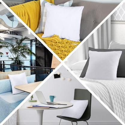 Utopia Bedding Throw Pillows (Set of 1, White) – 22 x 22 Inches Down Alternative Pillows for Bed, Sofa, and Couch - Fluffy Decorative Stuffer Pillow for Indoors & Outdoors
