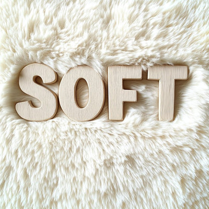 OLANLY 4x5 Machine Washable Accent Rug, Soft Fluffy Shaggy Area Rug for Bedroom, Living Room, Indoor Floor Carpet for Kids, Nursery, Home Decor, Ivory