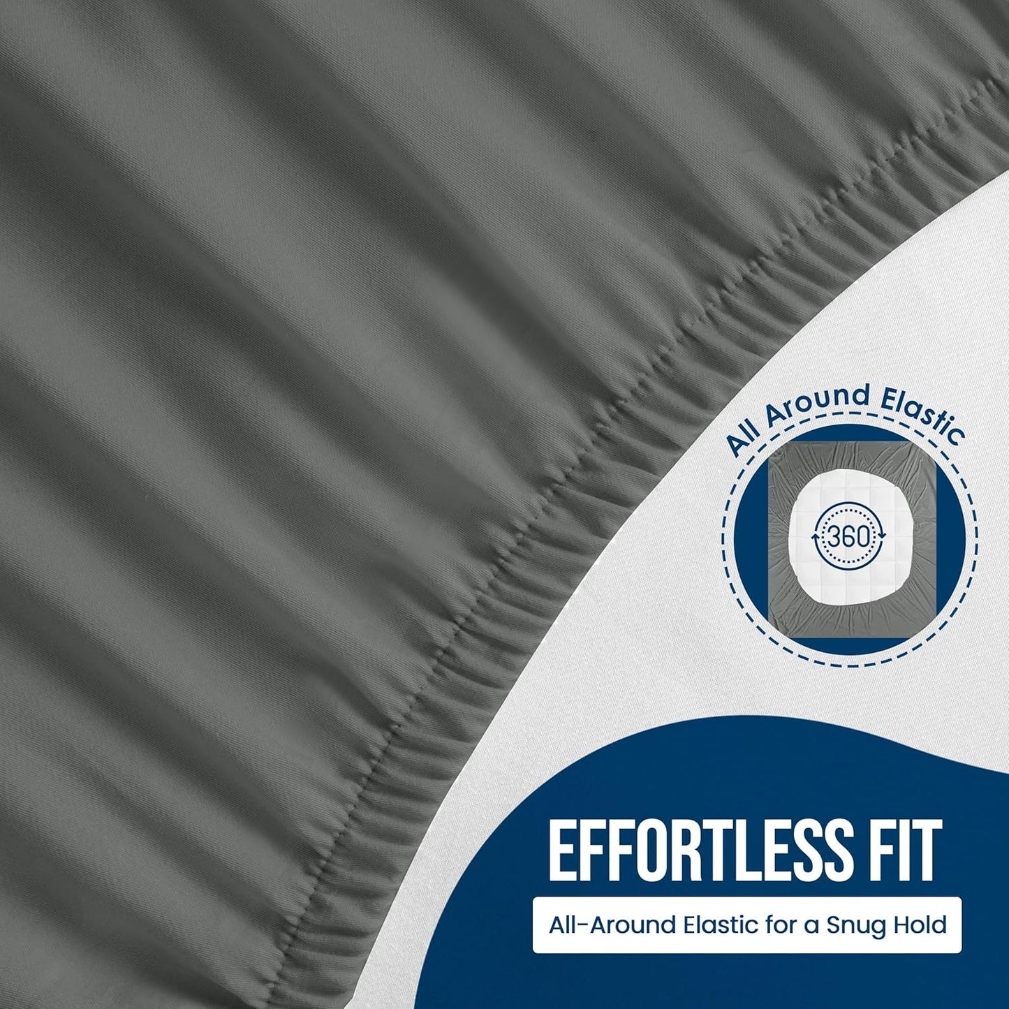 Utopia Bedding Twin Size Mattress Protector - Waterproof Terry Cover with Deep Pockets | Soft & Breathable Gray