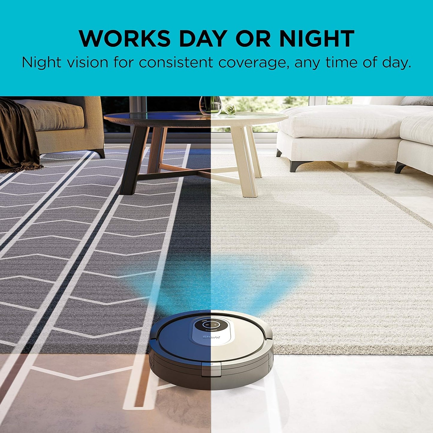 Shark AI Robot Vacuum - Smart Mapping & Scheduling | Pet Hair Pickup | Black/Silver (RV2001)