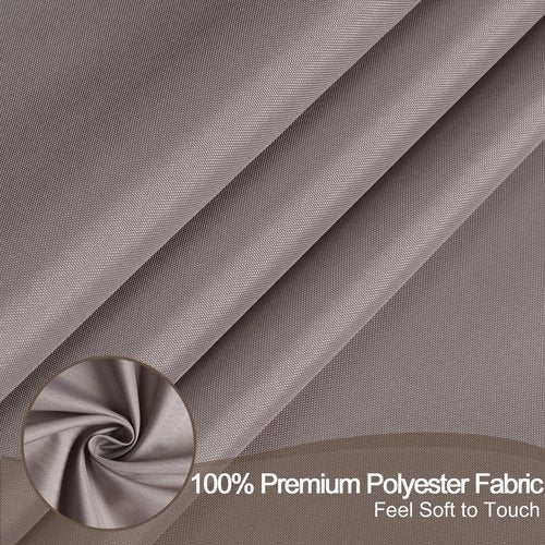 AooHome Extra Long Shower Curtain 72x78 Inch, Fabric Shower Curtain Liner for Hotel with Hooks, Weigthed Hem, Water Repellent, Chocolate