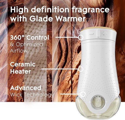 Glade PlugIns Refills Air Freshener - Cashmere Woods Scented Essential Oils | 6.7 Fl Oz, 10 Count