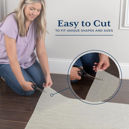 Veken Non-Slip Runner Rug Pad - Thick Gripper for Hardwood & Tile Floors | 2.5x9 Ft Anti-Skid Mat