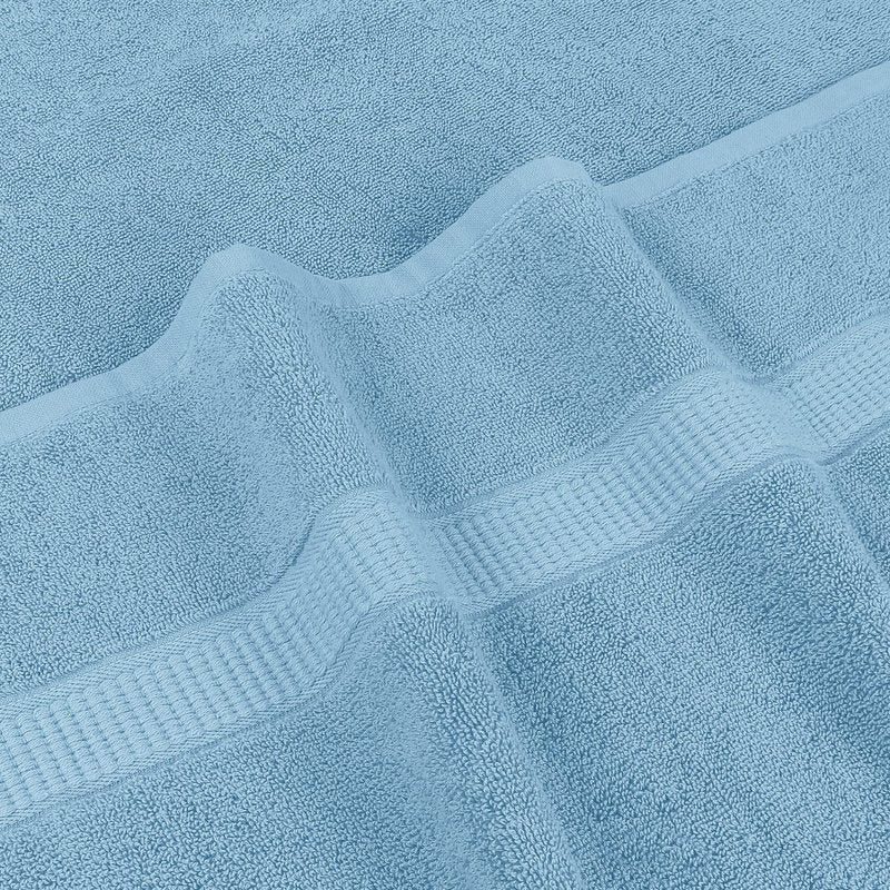 Utopia Towels Luxurious Jumbo Bath Sheet 2 Piece, 600 GSM, 35 by 70 Inches, 100% Ring Spun Cotton, Highly Absorbent and Quick Dry Extra Large Bath Towel, Super Soft Towel, Sky Blue