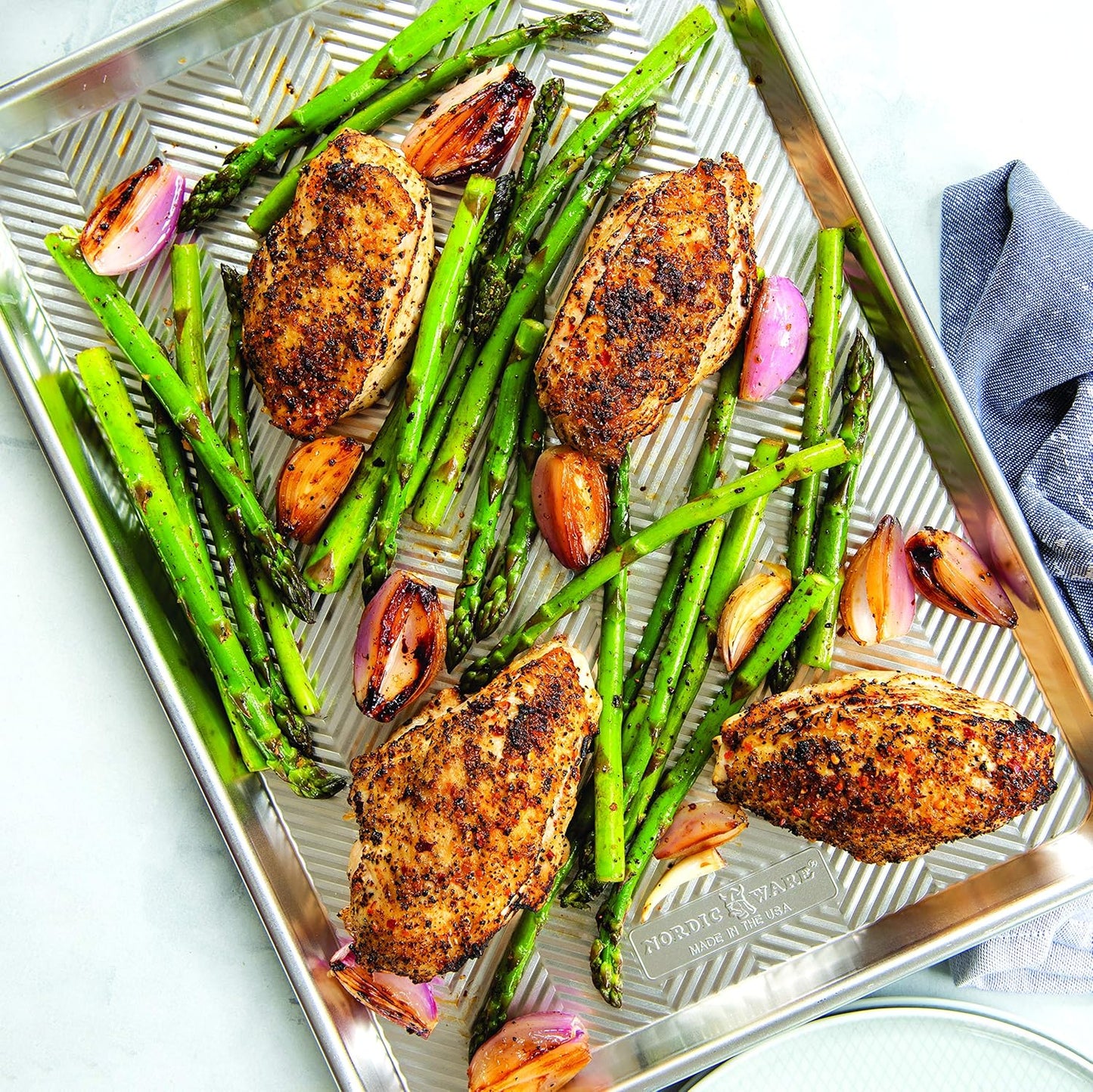 Nordic Ware Prism Baking Half Sheet Set - Durable Nonstick Design | Perfect for All Your Baking Needs