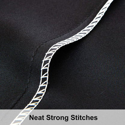 NTBAY 2 Pack Satin Standard Pillowcases for Hair and Skin, Luxurious and Silky Pillow Cases with Envelope Closure, 20x26 Inches, Black