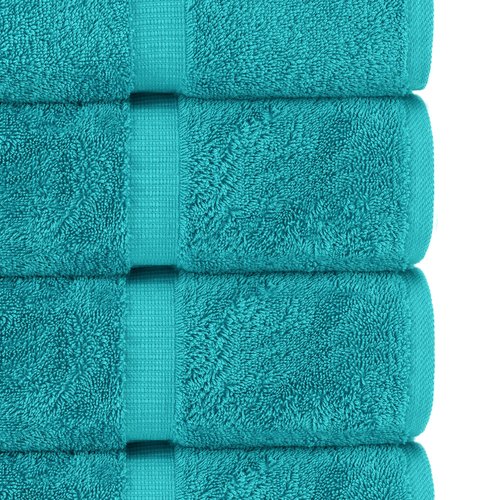Chakir Turkish Linens | Hotel & Spa Quality 100% Cotton Premium Turkish Towels | Soft & Absorbent (3 Piece Towel Sets, Aqua)