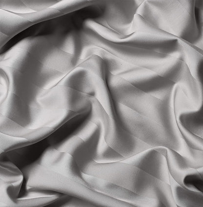 Pure Bamboo Full Bed Sheet Set - 100% Organic Viscose, Luxuriously Soft & Cooling | Jacquard Silver, 2-Year Quality Promise
