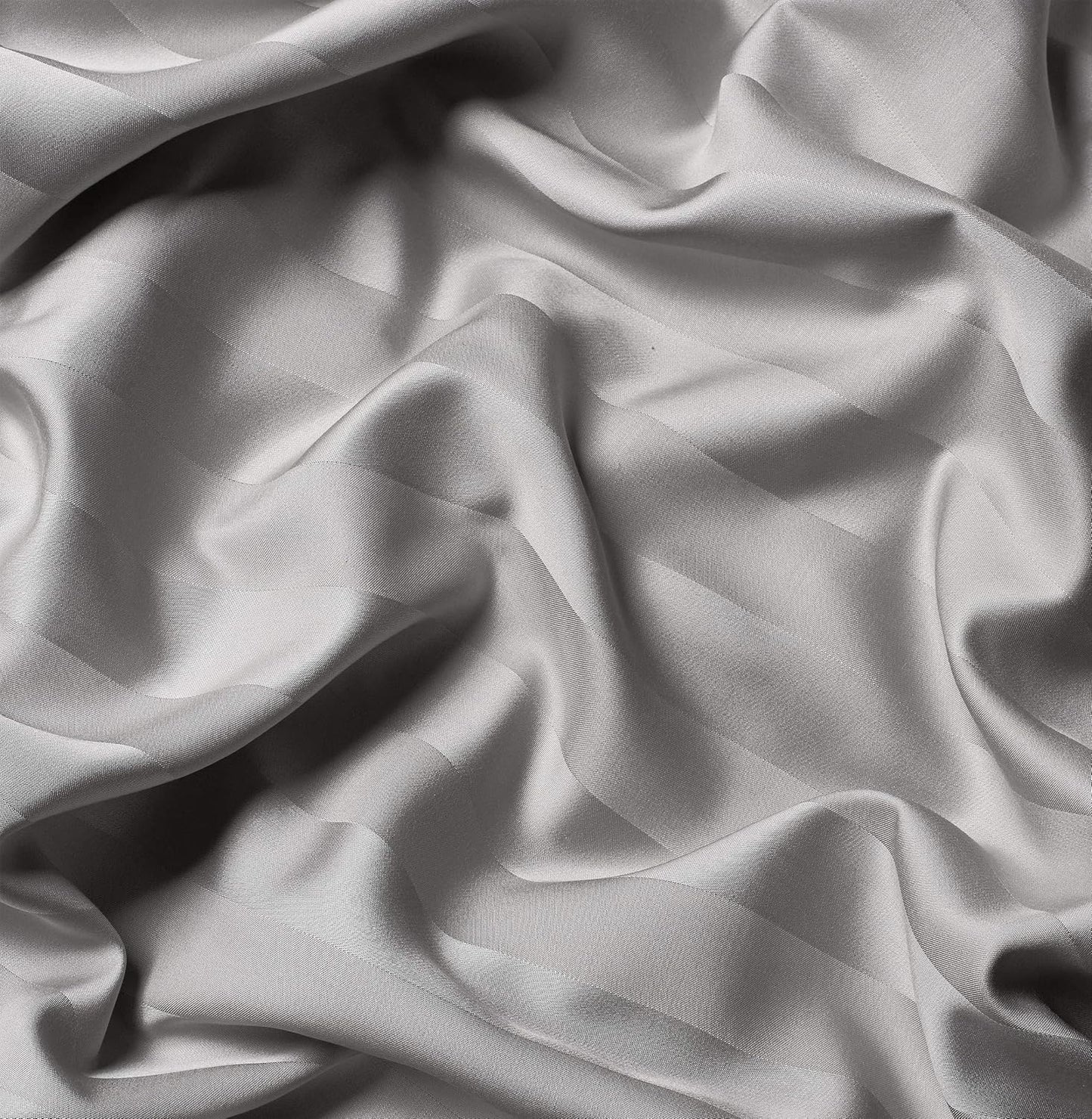 Pure Bamboo California King Sheets - 100% Organic Viscose Bed Sheet Set, Soft & Cooling, Jacquard Silver