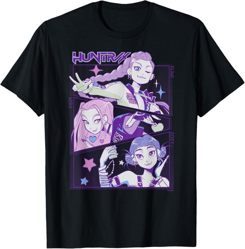 HUNTR/X Kpop Demon Hunters Officially Licensed T-Shirt | Stylish Graphic Tee for Fans