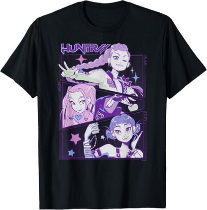 HUNTR/X Kpop Demon Hunters Officially Licensed T-Shirt | Stylish Graphic Tee for Fans